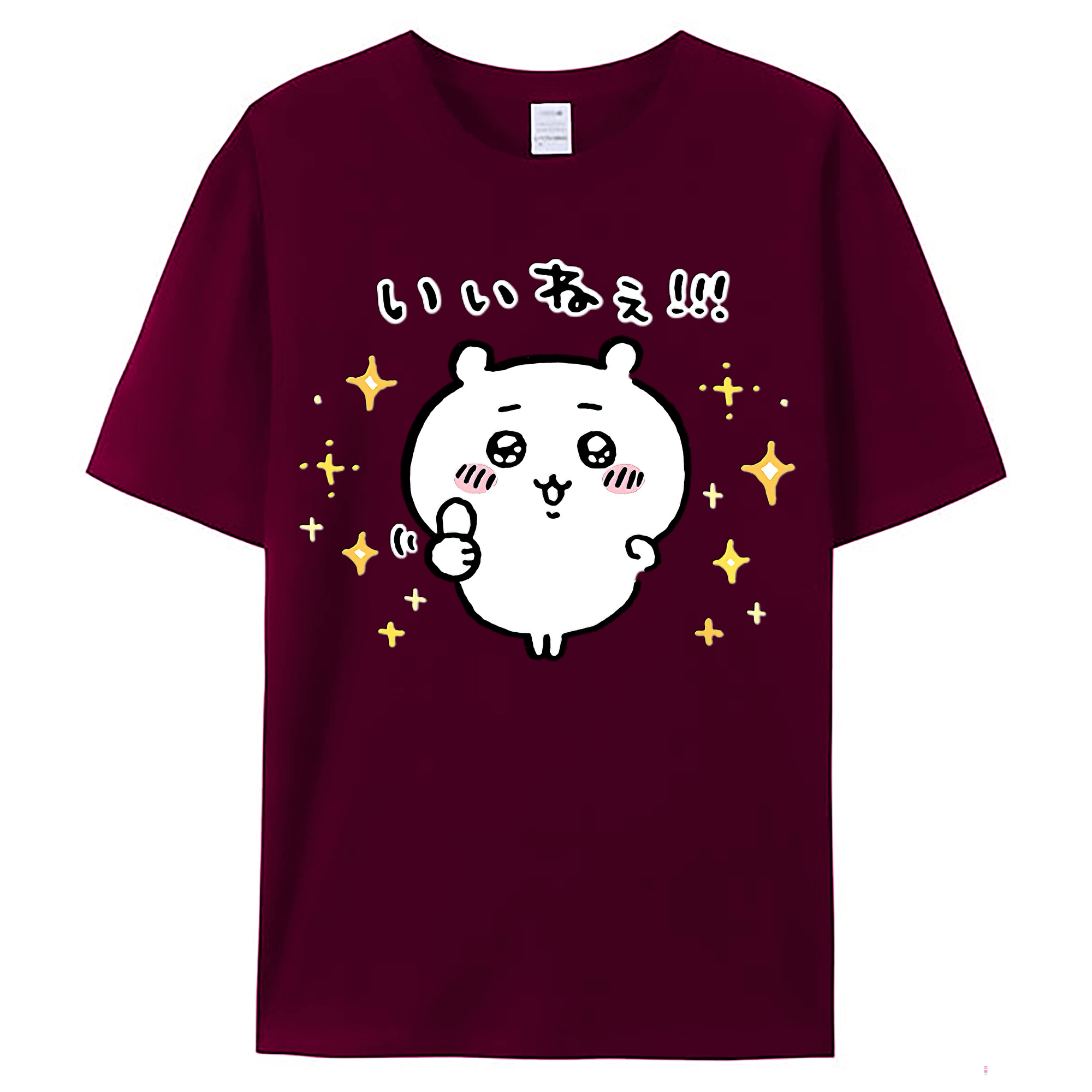 （画像用） ちいかわ ちいかわ Chii-kawa chiikawa レディースカジュアルプリントTシャツ（綿100％）